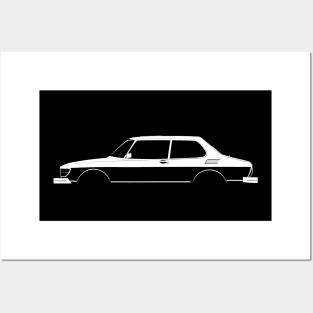 Saab 99 Turbo Silhouette Posters and Art